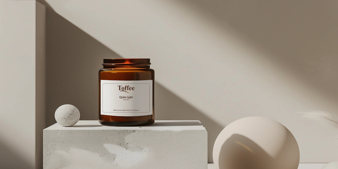 Introducing “Quite Light” — The Unscented Candle by Toffee