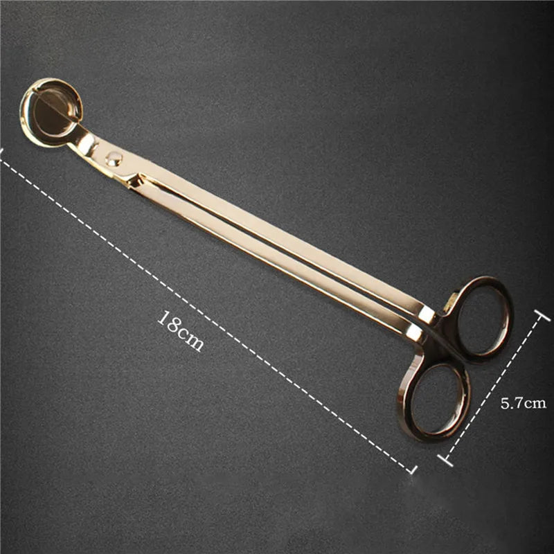 3PCS Candle Wick Trimmer Scissors Extinguisher Hooks Candle Accessories Set Home Care Candle Tool Stainless Steel Portable