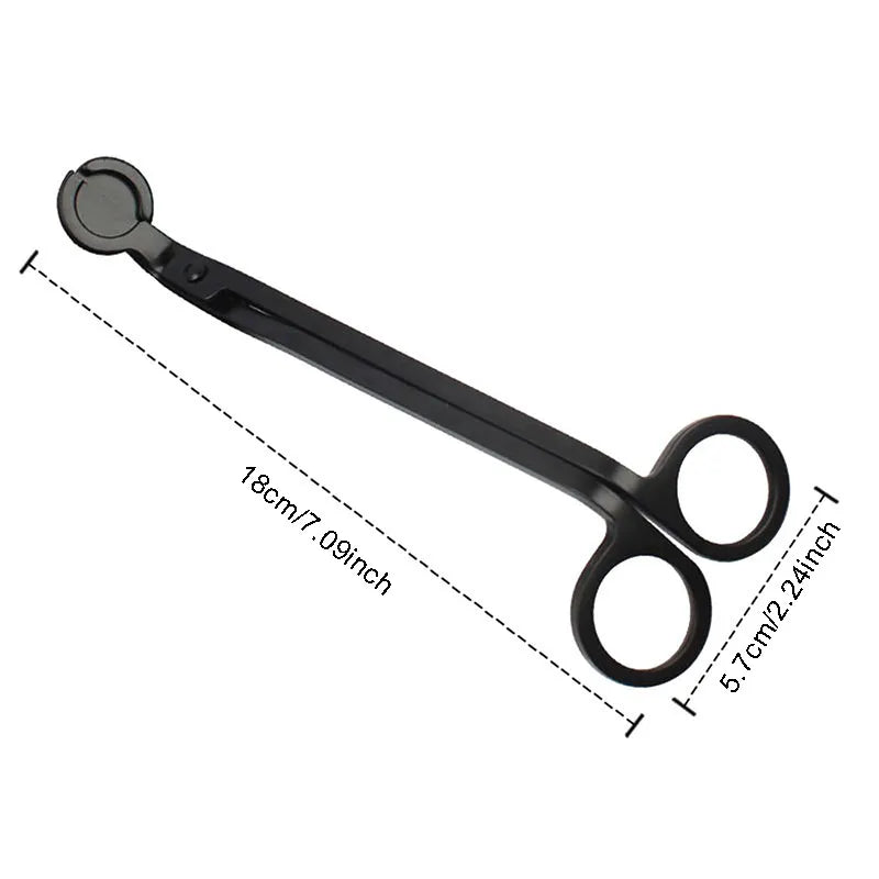3PCS Candle Wick Trimmer Scissors Extinguisher Hooks Candle Accessories Set Home Care Candle Tool Stainless Steel Portable