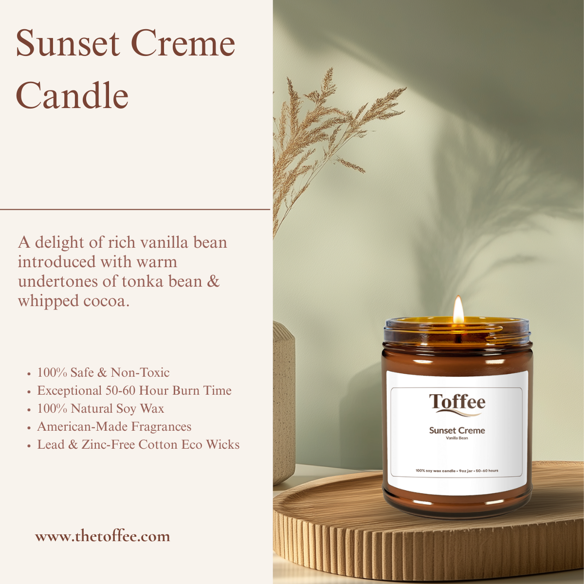 Sunset Creme Candle