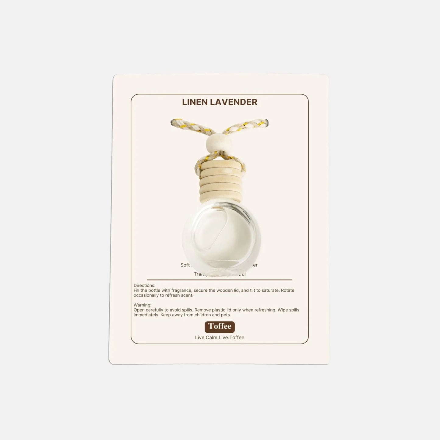 Linen Lavender Mood Diffuser Toffee