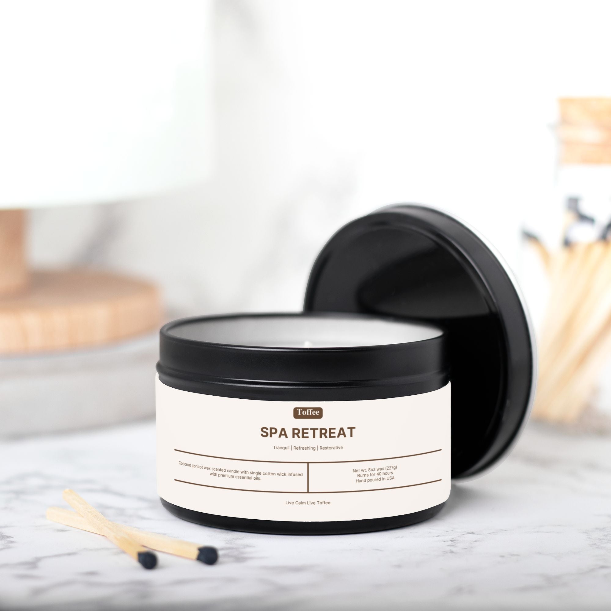 Spa Retreat 8oz Tin Candle