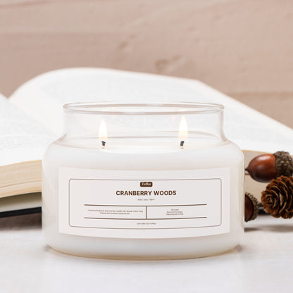 Cranberry Woods Candle Apothecary Jar (Double Wick)