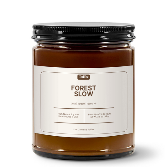 Forest Slow Candle | 4oz Amber Jar Candle