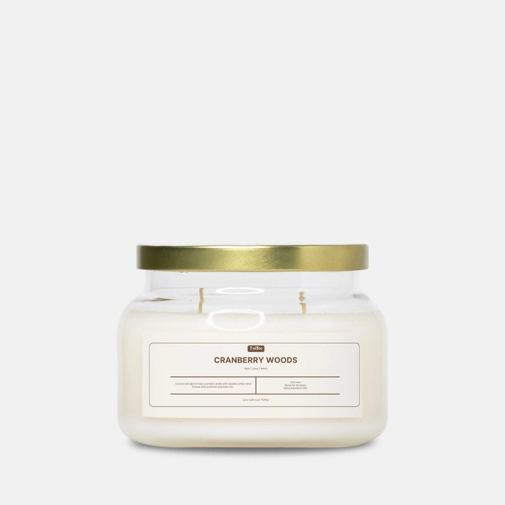 Cranberry Woods Candle Apothecary Jar (Double Wick) Toffee