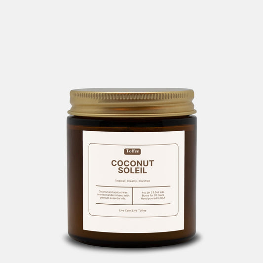 Coconut Soleil Amber Jar Candle 4oz