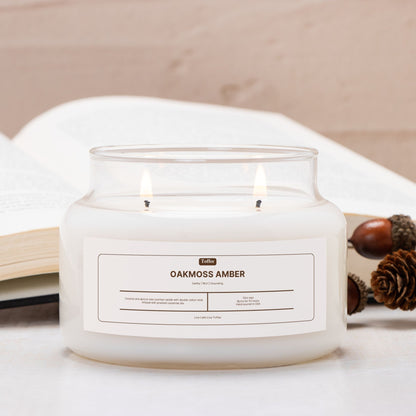 Oakmoss Amber Candle Apothecary Jar (Double Wick)