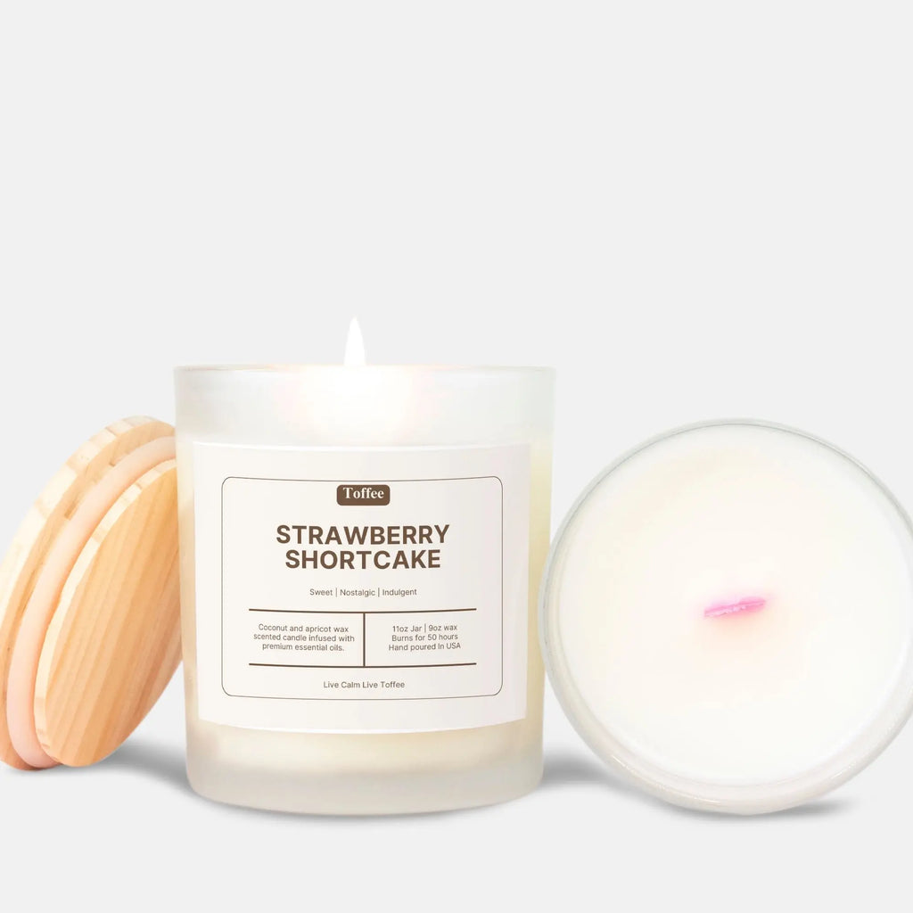 Strawberry Shortcake Pink Wick Candle Toffee