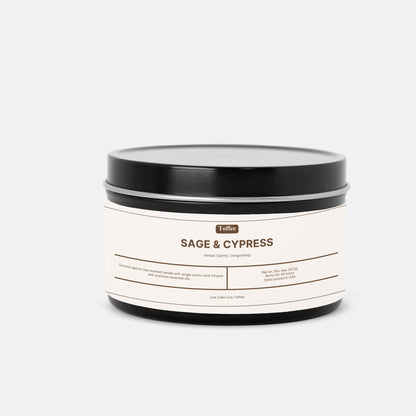 Sage & Cypress 8oz Tin Candle