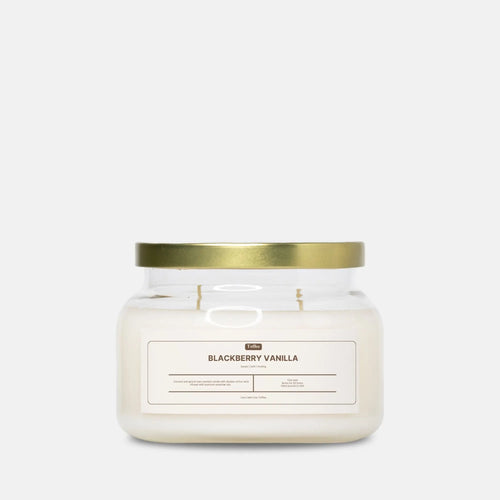Blackberry Vanilla Candle Apothecary Jar (Double Wick) Toffee