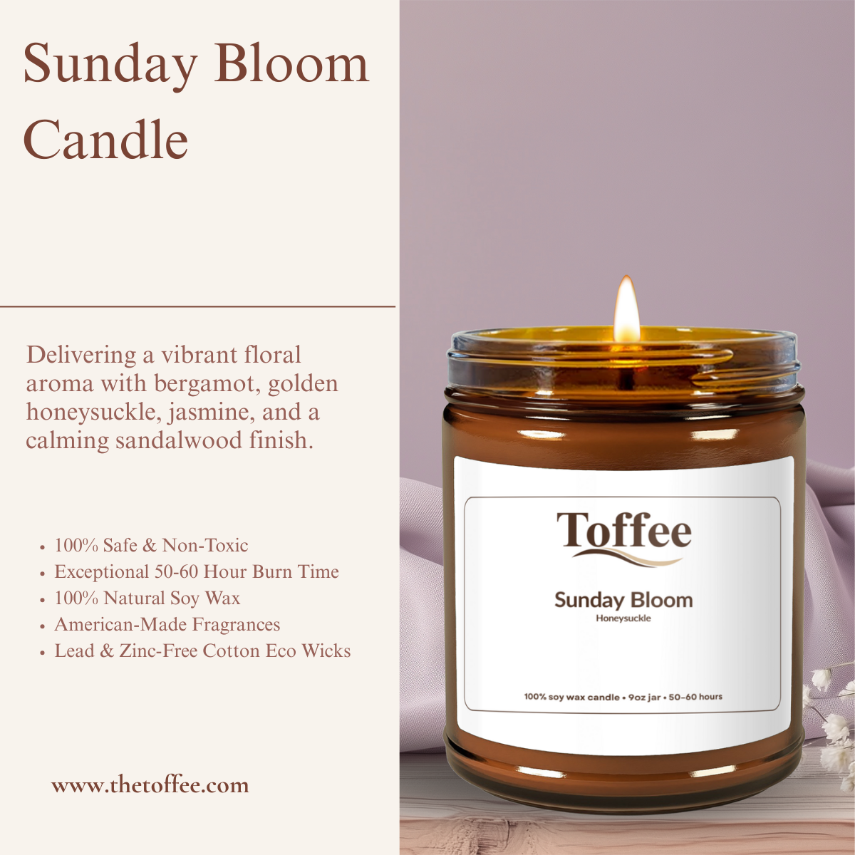 Sunday Bloom Candle