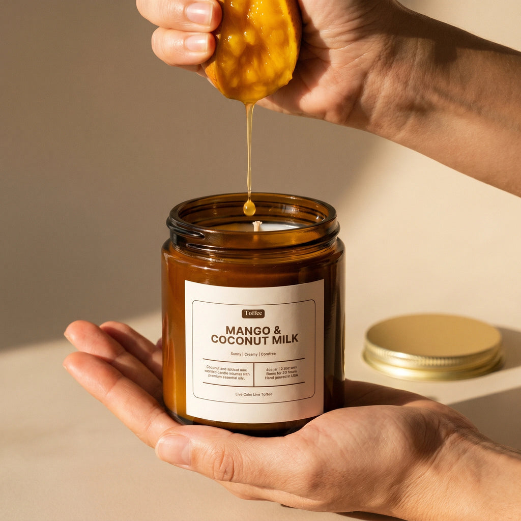 Mango & Coconut Milk Candle Amber Jar 4oz