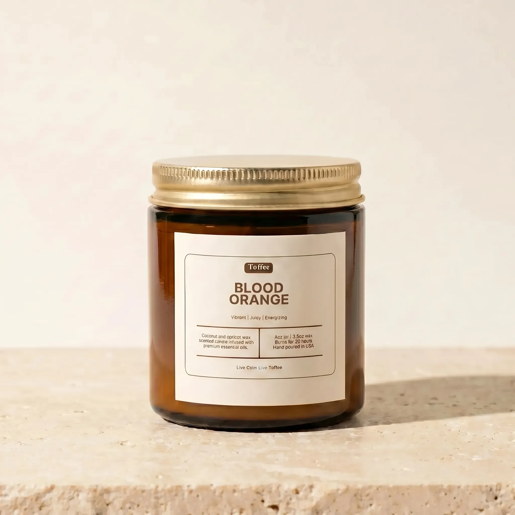 Blood Orange Amber Jar Candle 4oz