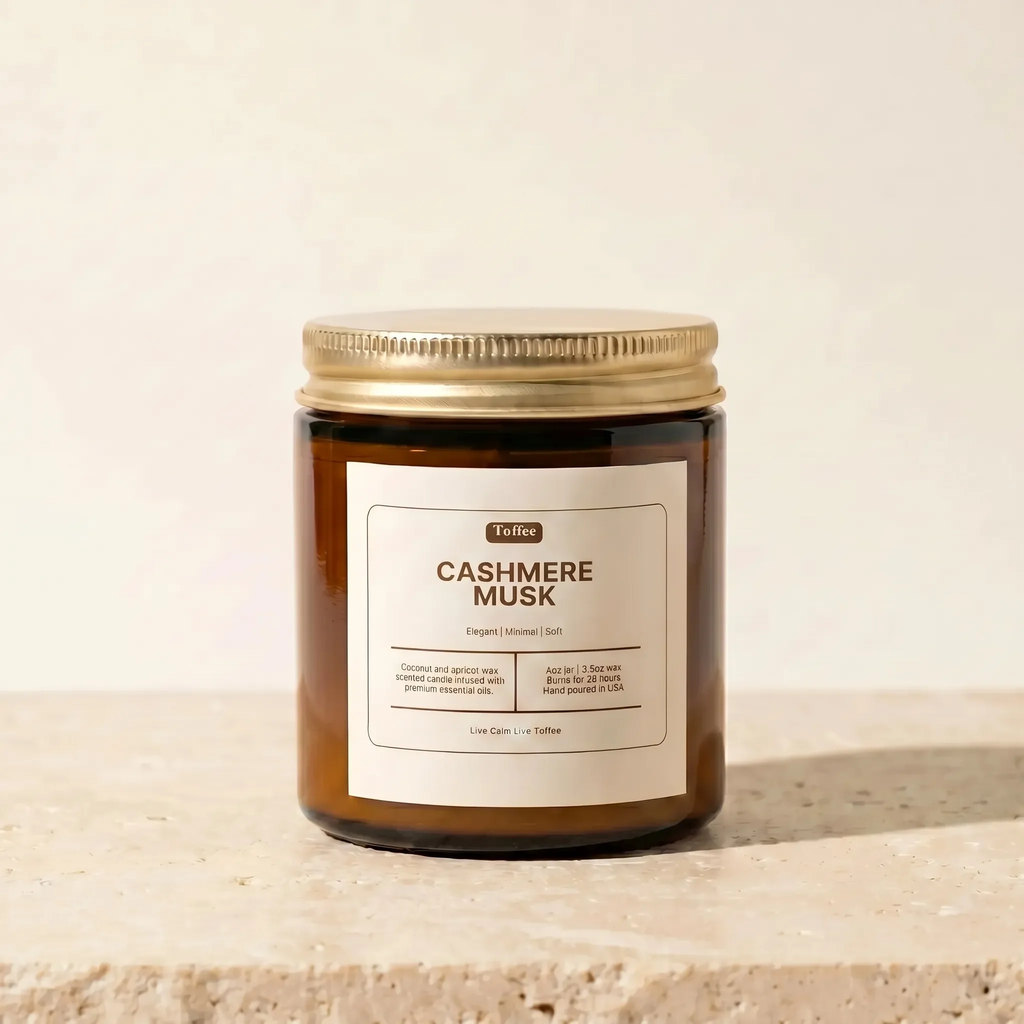 Cashmere Musk Amber Jar Candle 4oz