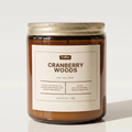 Cranberry Woods Candle Amber Jar 9oz