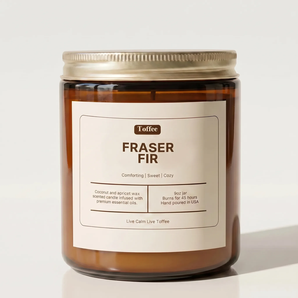 Fraser Fir Candle Amber Jar 9oz