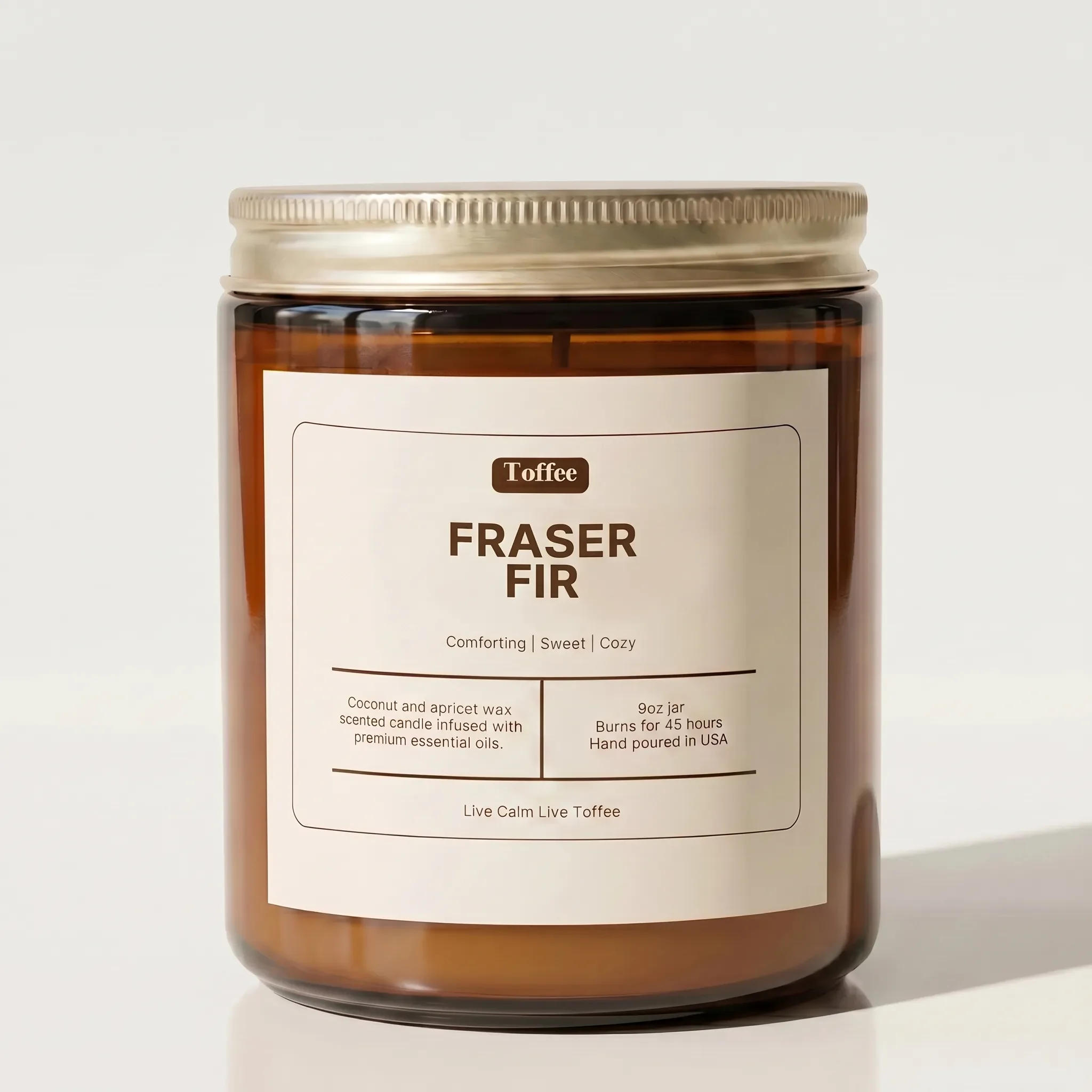 Fraser Fir Candle Amber Jar 9oz