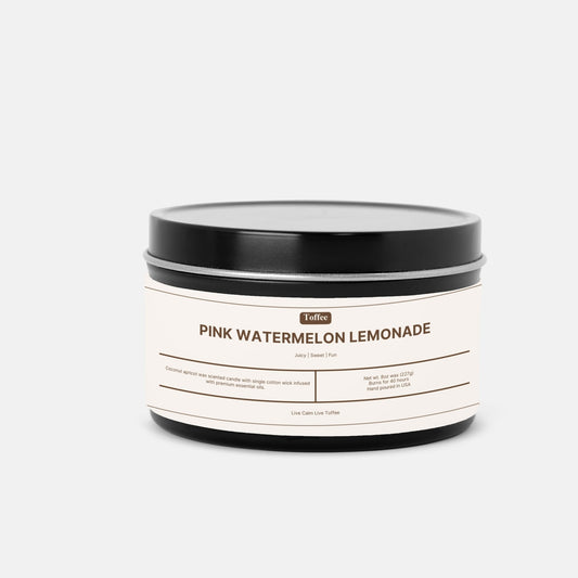 Pink Watermelon Lemonade 8oz Tin Candle