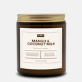 Mango & Coconut Milk Candle Amber Jar 9oz