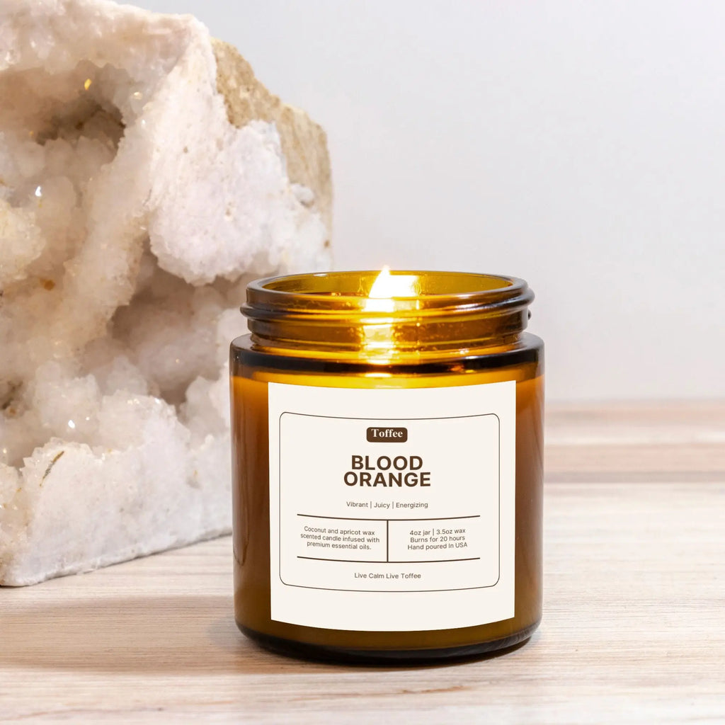 Blood Orange Amber Jar Candle 4oz Toffee