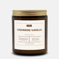 Cashmere Vanilla Candle Amber Jar 9oz