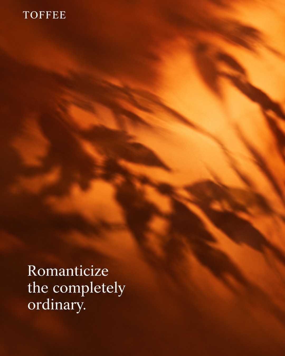 Romanticize the completely ordinary.